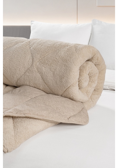 Pierre Cardin Wellsoft Çift Taraflı Yorgan Çift Kişilik Bej Bej