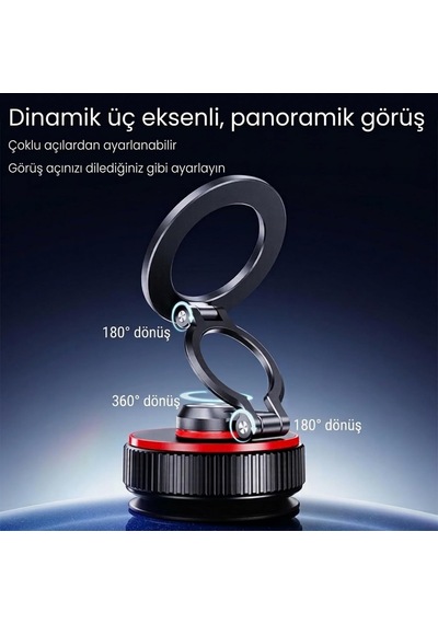 Vakum Kilitli Magsafe İle Uyumlu Araç Telefon Tutucu X67