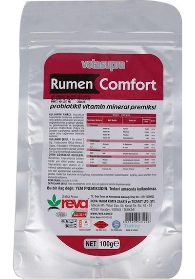 Vetasupra Rumen Ağırlık Artırıcı Hayvan Yem Katkısı - 100 Gr