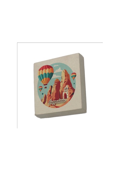 Kapadokya Baskılı Taş Magnet 5x5