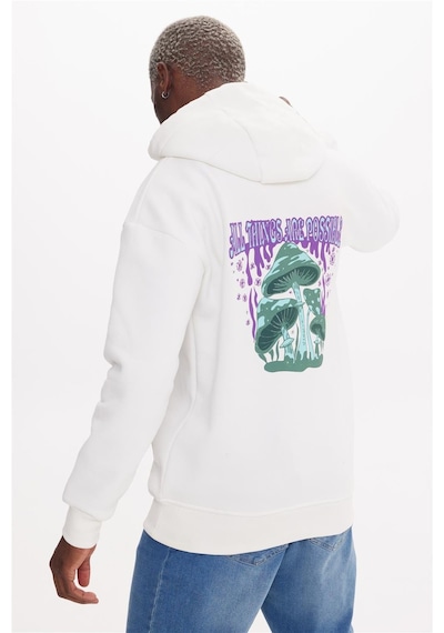The Crow Possıble Ekru Hoodıe Sweatshırt Ekru