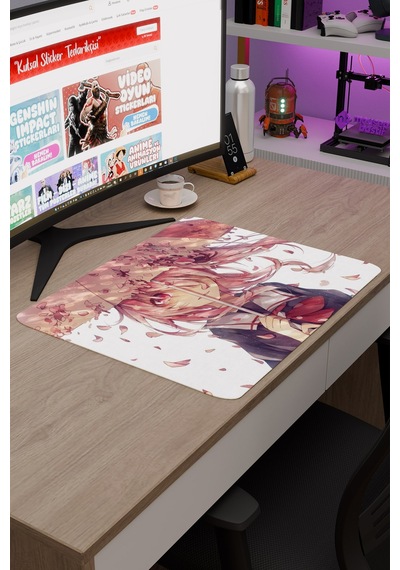 Mirai Nikki Anime V4 - 48x40 Xl Gaming Kauçuk Kaymaz Taban Mouse Pad Fare Altlığı