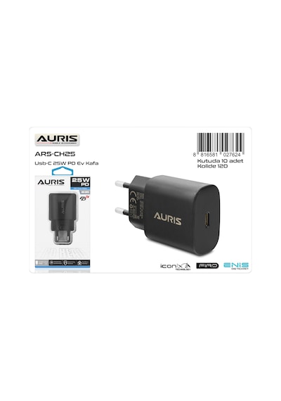 Auris ARS-CH25 PD Kafa 25W Siyah