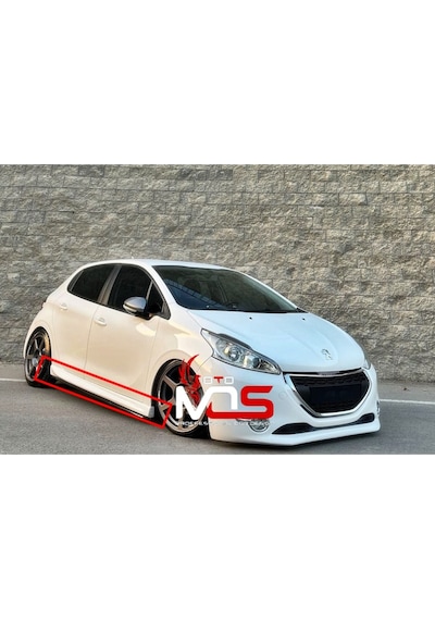 Peugeot 208 Marşpiyel Sağ Sol Takım Fiberglass Boyasız