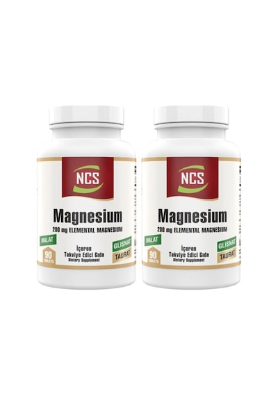 Magnesium 200 Mg Malat Taurat Glisinat 90 Tablet 2 Kutu
