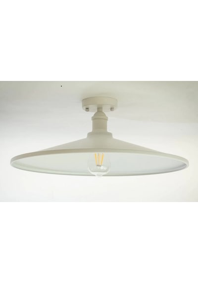 Riolight Retro,rustik,vintage Beyaz 1xe27 Duylu Metal Plofonyer A Beyaz