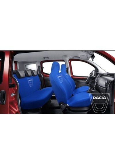 Oto Koltuk Kılıfı Ön Arka Set Gri Dacia Mavi