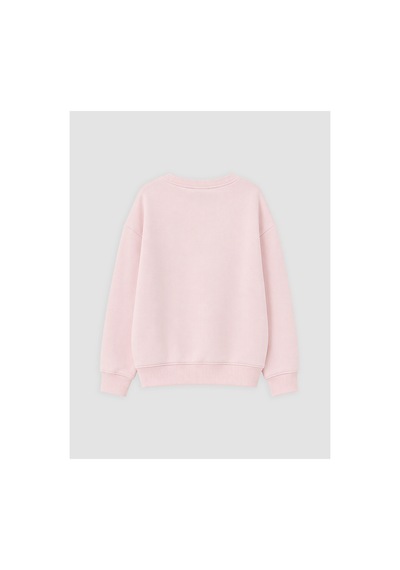 Lc Waikiki Alıta Cıty Farkıyla Pembe Baskılı Kız Çocuk Kalın Sweatshirt Pembe - 930966444 Pembe