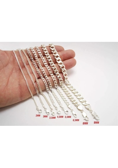 Gurmet 925 Ayar Gümüş Erkek Bileklik Künye 4.5mm 233708041