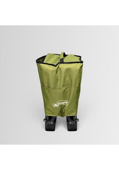 Orcamp Out-2381 100 Litre Veloce Arkası Açılabilir Fren Sistemli Katlanır Kamp Vagonu - Plaj Yük Taşıma Ve Kamp Arabası