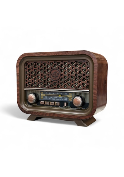 Rt-736a Nostaljik Ahşap Görünüm Radyo,eskitme Trend Nostalji Radyo