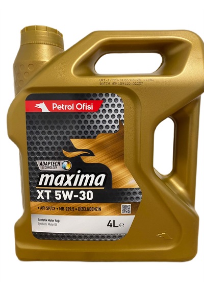 Petrol Ofisi Xt 5W-30 Sentetik Motor Yağı 4 L