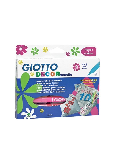 Giotto Decor Tekstil Kalemi 6 Renk 494800