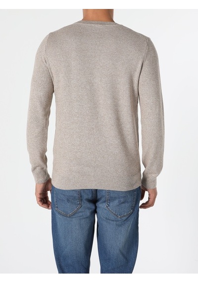 Colin's Regular Fit Bisiklet Yaka Erkek Bej Kazak CL1046786_Q1.V2_BME