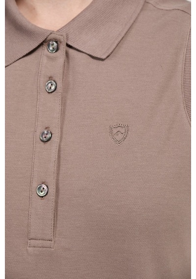 Kadın Regular Fit Kolsuz Polo Vizon