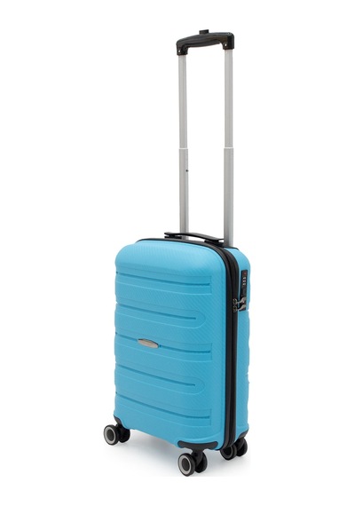 Cotpoly Artemis Pp Polipropilen&kırılmaz Kabin Boy Valiz 55 Cm Mavi