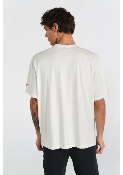 Hummel Marc Oversıze Kısa Kollu Tişört 912139-9003 Beyaz