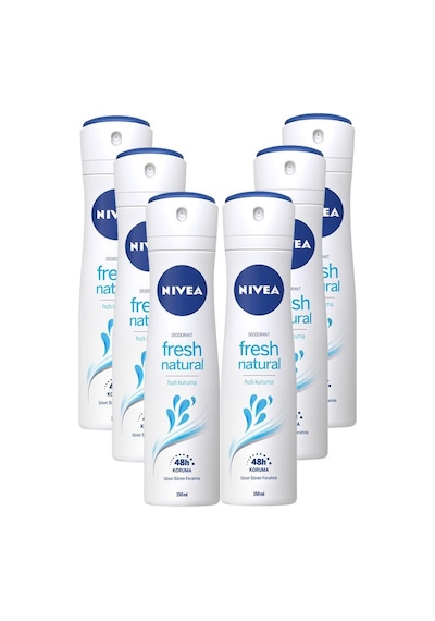 Nivea Fresh Natural Kadın Sprey Deodorant 6 x 150 ML