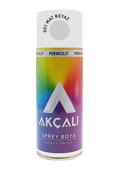 501 Mat Beyaz Sprey Boya 400 Ml 2 Adet Mat Beyaz