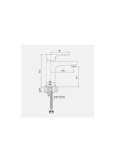 Creavit SR1500 Sharp Lavabo Armatürü Krom