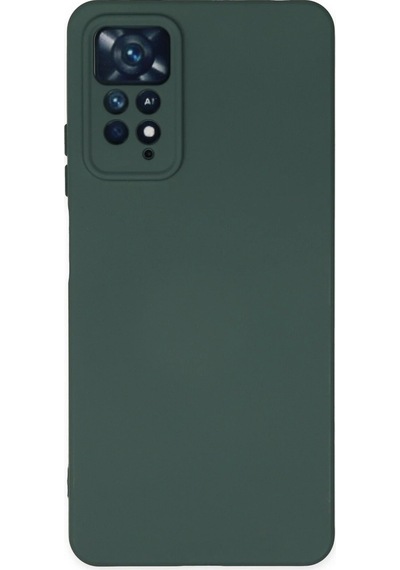 Newface - 147 - Xiaomi Redmi Note 11 Pro Kılıf Nano İçi Kadife Silikon - - Aconcept - Koyu Yeşil