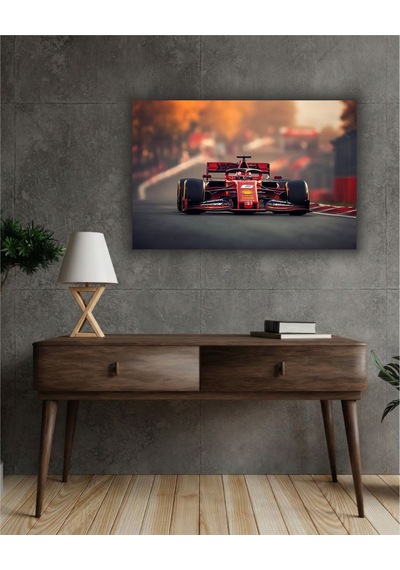 Formula 1 Motors Temalı Dekoratif Cam Tablo -24