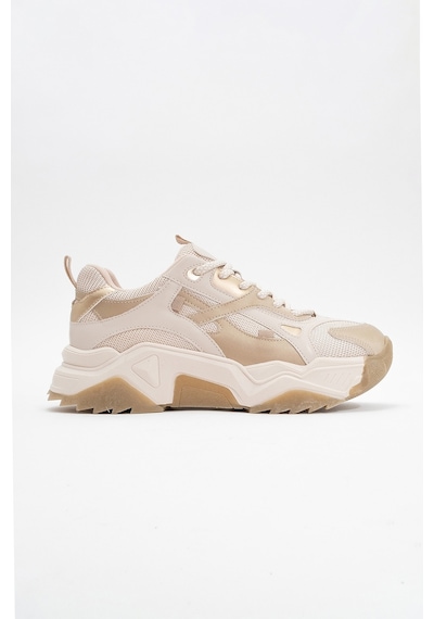 Luvishoes Luvi Shoes Lecce Bej Altın Kadın Spor Ayakkabı Bej - Altın