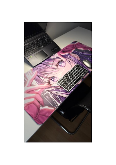 Oshi No Ko Anime V1 - 90x40 Xxl Gaming Kauçuk Kaymaz Taban Mouse Pad Fare Altlığı
