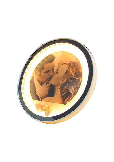 Ayna Led Li Çerçeve Led Işıklı Yuvarlak Fotoğraf Çerçevesi Diğer