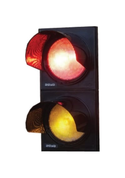 200 mm Power Ledli Kırmızı Yeşil İkili Sinyal Verici, Trafik Lambası-572 - 220 VAC