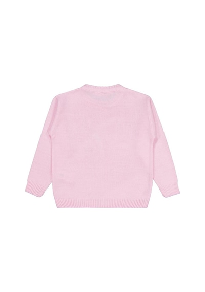Civil Girls Düz 6-9 Yaş Kazak Pembe