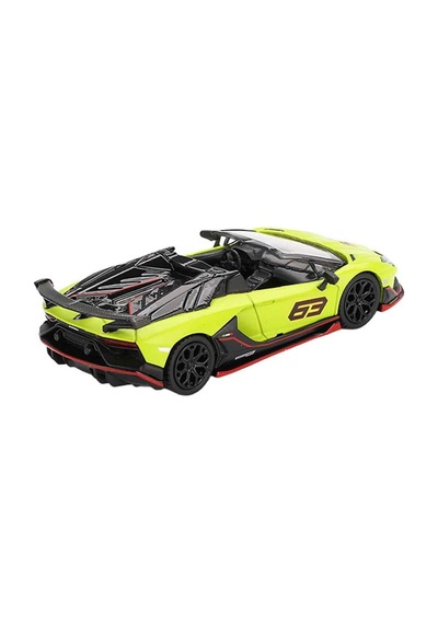 Mini Gt 887 Lamborghini Aventador Svj 63 Roadster Verde Shock Diecast 1/64 Model Araba