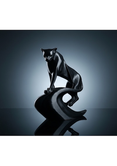 Zarif Leopar Figürü - 3d Baskı Sanatı Minimalist Ev Dekorasyonu 12 Cm Boy