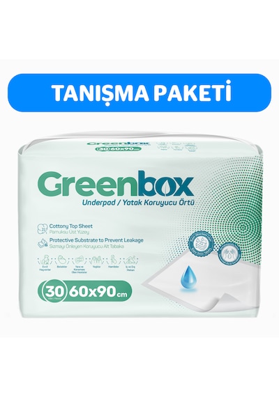 Greenbox 60x90 Yatak Koruyucu Örtü 30'lu 1 Paket 30 Adet