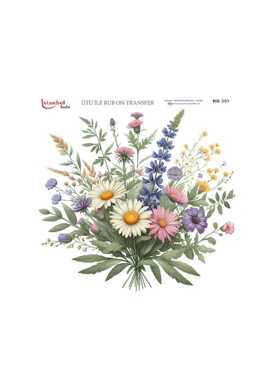 Ütü İle Rub On Transfer Kağıdı 30x30cm Rb-391