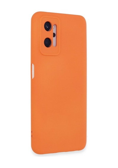 Realme 9i 4g Kılıf Nano İçi Kadife Silikon - Turuncu Bz8683140579647