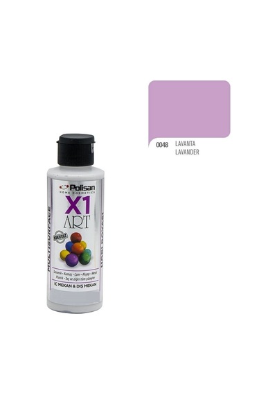 Polisan X1Art Multisurface Hobi Boyası 120Ml - 0048  Lavanta