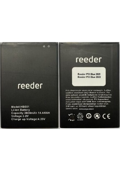 Reeder P13 Blue Max Pro 2021 Batarya Pil