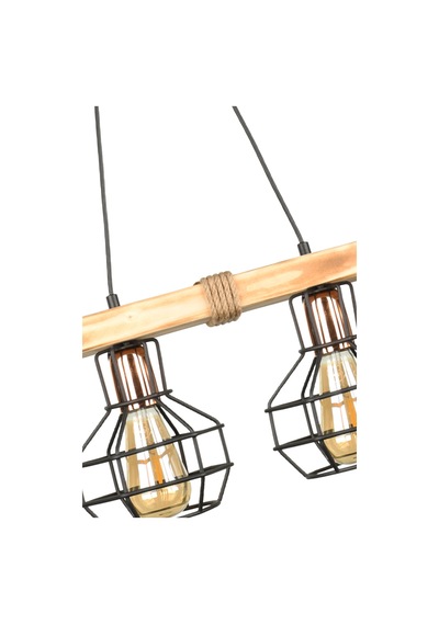 Begüsa Lumenia 2.li Ahşap Avize Açık Renk Naturel