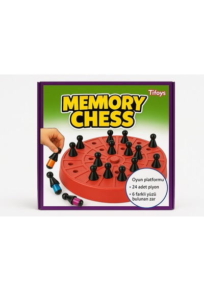 Memory Chess Zeka Oyunu Çocuk Eğitici Hafıza Geliştirici Renk Eşleştirme