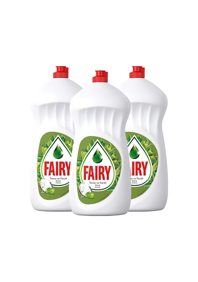 Fairy Elma Kokulu Sıvı Bulaşık Deterjanı 3 x 1500 ML