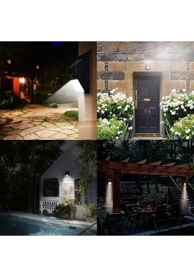 Güneş Enerjili Sensörlü Dış Mekan Solar Led Lamba (20 Ledli) (529770443)