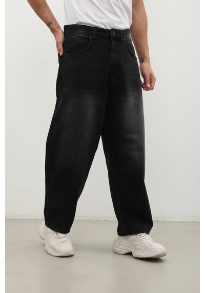 Banny Jeans Erkek Skater Fit Jean Pantolon Siyah L