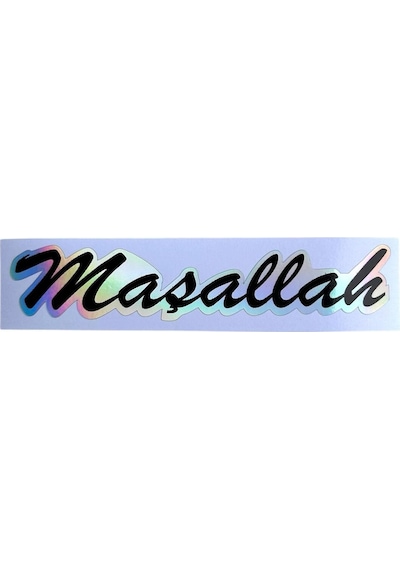 Maşallah Hologram Sticker 15x3 Cm