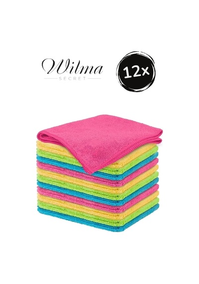 Wilma Secret Mikrofiber Temizlik Bezi 36 Adet 30 30 Şeffaf