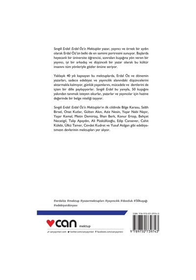 Sevgili Erdal - Selim Bektaş -  Can Yayınları