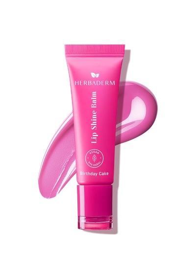 Herbaderm Birthday Cake Aromalı Parlatıcı Dolgunlaştırıcı ve Onarıcı Vegan Dudak Balmı 10 ML