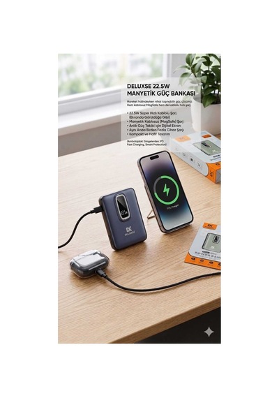 Megsafe Powerbank 5000 Mah Lacivert
