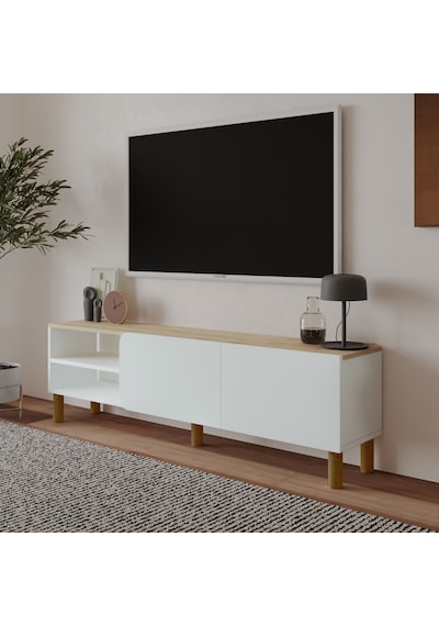 İnarch Dizayn River 150 Cm Modern Tv Sehpası Kapaklı Ve Raflı Tasarım Beyaz - Safirmeşe İnarch Dizayn River 150 Cm Modern Tv Sehpası Kapaklı Ve Raflı Tasarım Beyaz - Safirmeşe