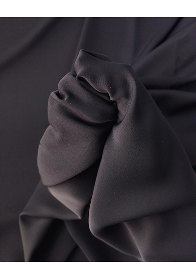 Siyah Renkte Sentetik Astarlık Kumaş En: 145cm-10918 Siyah